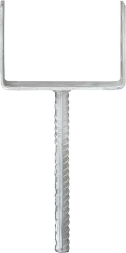vidaXL - Grondankers - 6 - st - 14x6x30 - cm - gegalvaniseerd - staal - zilverkleurig — thumbnail 3