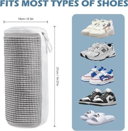 Schoenwaszak voor Wasmachine - 2 Stuks, Ademend en Effectieve Reiniging van Schoenen — thumbnail 2