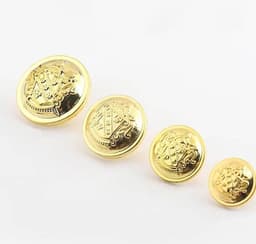 Vintage Gouden Knopen Set - 40 Stuks Ronde Platten Knopen voor Broeken en Jassen (15mm, 18mm, 20mm, 25mm) — thumbnail 4