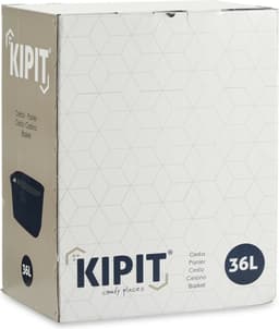Kipit Wasmand - 36 L - Grijs - Hoge Kwaliteit - Wassorteerder - 36 x 25.5 x 53 CM — thumbnail 3