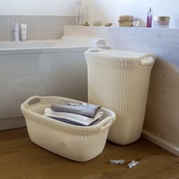 Curver Knit Wasmand - 40 liter - Oasis White — thumbnail 4