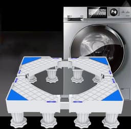 Universele Verstelbare Wasmachine Verhoger-met 8 poten - Meubelverhoger-wit — thumbnail 5