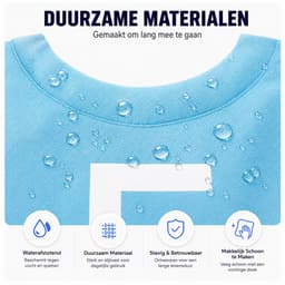 BOTC Wasmand - Waszak - Laundry basket - Wassorteerder 82 liter - 38x72 cm - waszak vouwbaar - draagbaar wasbox - Blauw — thumbnail 3