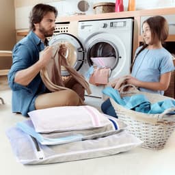Wasnetten voor Wasmachine - Wit Net - Beschermt Kleding Tegen Klitten - Duurzaam en Scheurvast - Voor Diverse Kledingstukken — thumbnail 4