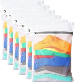 Waszakjes 6 stuks - 40 x 30 cm - mesh stof - voor delicate kledingverzorging - ShopVlot — thumbnail 1
