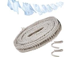 Kleding drogen touw - Outdoor hanger - Kamperen en reizen - Antislip winddicht ontwerp - 5 meter lang - Grijs
