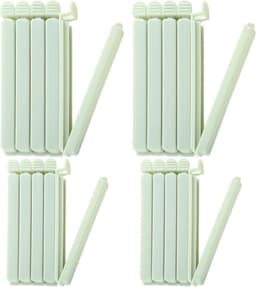 Zak Sluitclips - Voedsel Clips - Keuken Organisatie - Stevig PP Materiaal - 20 Stuks - Groen — thumbnail 1