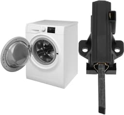 Dailygoods - Koolborstels - 2x Wasmachineonderdeel - Zwart - Hoogwaardige vervanging - Geschikt voor Electrolux, Indesit — thumbnail 3