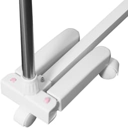 OKWISH Droogtoren In Hoogte Verstelbaar En Inklapbaar 2 Niveaus 136,5 Cm Kunststof En Roestvrijstalen Buis Silver Voor Binnen En Buiten — thumbnail 2