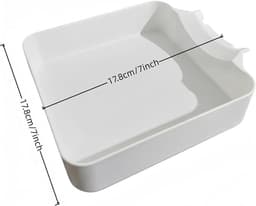 Lekbak Wasmachine - Opvangbak - Universele Wasmachine Lekbak -Afvoerbak Voor Wasmachines - 17.8 × 17.8 × 5 Cm - Eenvoudig Te Installeren - Afvoer Van De Wasmachine - Afvoerbak - Geschikt Voor Appartementen, Garages En Huurwoningen - Wit — thumbnail 5
