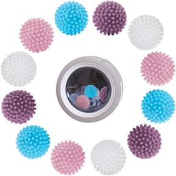 SnelShoppen - 12 stuks Drogerballen, Herbruikbare Wasballen voor Wasmachine, Droogballen voor Kledingreiniging, Ideaal voor Thuisgebruik, Milieuvriend — thumbnail 1