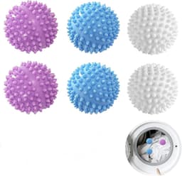SnelShoppen - Set van 6 Herbruikbare Droogballen, Wasballen voor Wasmachine, Tumble Dryer, Milieuvriendelijk en Duurzaam, Drooghulp voor Efficiënt Dro — thumbnail 1
