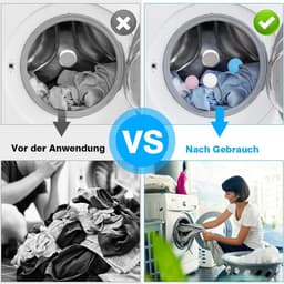 SnelShoppen - Wasbal voor Wasmachine, Set van 6 Herbruikbare Droogballen, Tumble Dryer Droogballen voor Thuis, Kleding en Schoonmaken, Ideaal voor Was — thumbnail 4