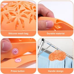 Waszak Schoenen - Waszak Groot - Waszakken voor Wasgoed - Wasnet - Waszakje BH - Premium Siliconen 38x23 cm - Ondergoedwaszak — thumbnail 2