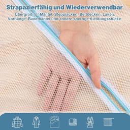 Grote Herbruikbare Wasnetten voor Wasmachine - Set van 2, Ideaal voor Kleding, Sweaters en Jassen (XXL 60 x 80 cm, XXXL 90 x 110 cm) — thumbnail 4