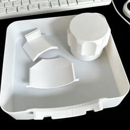 Afvoerbak voor wasmachine - 4 stuks - Wasmachine lekbak - 3D-geprinte waterdichte bak - Lekbak wasmachine - Wateropvang - Afvoer - 18cm — thumbnail 2