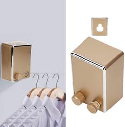 Dailygoods- Waslijn Uittrekbaar - Wanddroogrek - Roestvrij Staal - Max. Belasting 20 kg - 4,2 Meter - Modern Design - Kledinglijn — thumbnail 4