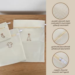 Set van 3 wasnetten voor delicate kleding, anti-vervorming, fijn net, ritssluiting, waszakken in 3 maten voor optimale bescherming — thumbnail 5