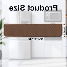 Siliconen Drupbak voor Koelkast 95x21.5cm - Antislip Beschermmat voor Koelkast, Wasmachine en Droger - Ideaal voor Vloerbescherming en Gemakkelijk Schoonmaken — thumbnail 5