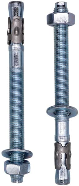 Wedge Anchors - Metaalpluggen Beton - Bevestigen in Steen - Verzinkt Staal - M16 x 300mm - Zilverkleurig — thumbnail 4