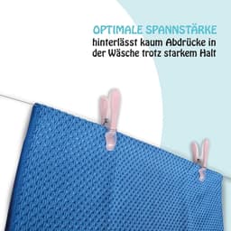 Wasknijpers - Kledingklemmen Wasgoedklemmen - Was ophangen - 100% kleurecht - 8 cm - Antraciet roze — thumbnail 4