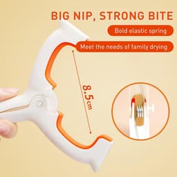 Grote Wasknijpers - Handdoekklemmen Clips - Kleding Droge Houden - Winddicht Antislip Design - 2 stuks - Niet gespecificeerd — thumbnail 5