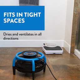 Vloerdroger - Tapijtdroger Ventilator - Snel Drogen - 360-graden Luchtstroom - 38.6 cm - Grijs — thumbnail 5