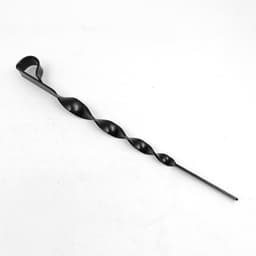 Regenketting Anker - Grondanker Regenpijp - Tuin Decoratie - Verstelbaar Spiralen Anker - 33 cm Paal - Mat Zwart — thumbnail 2