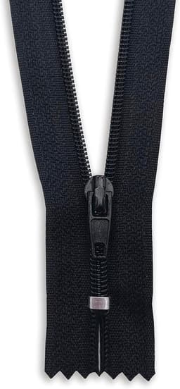 Nylon Ritssluitingen - Kleding Ritsen - Kleding Maken - Met Metalen Schuif - 12 cm - Zwart — thumbnail 5