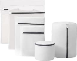 Set van 6 Herbruikbare Wasnetten met Rits voor de Wasmachine, Duurzame Mesh Tassen voor Kleding, Ondergoed en Sokken — thumbnail 1