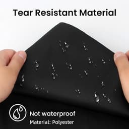 Grote Waszakken voor Reizen en Thuis, Herbruikbare Waszak met Trekkoord voor Vuile Kleding, Ideaal voor Studenten en Reizen - Zwart — thumbnail 2