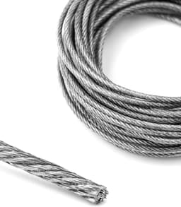 SnelShoppen - RVS Staal Kabelset 6m/2mm, Stalen Kabel met M2 Krimpogen en Bevestigingsmaterialen voor Tentlijnen, Kledinglijnen, Tuin en Camping — thumbnail 5