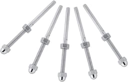 SnelShoppen - 10-delige kabelrail systeem met draadbout bevestiging voor 1/8 inch kabel - RVS kabelspanner voor balkon, tuin en terras — thumbnail 1