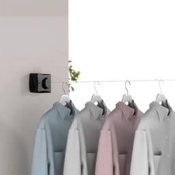 SnelShoppen - 5.1 m Uittrekbare Waslijn - Verstelbaar en Duurzaam RVS - Wandmontage voor Badkamer, Buiten, Wasruimte en Balkon - 20kg Draagvermogen — thumbnail 2
