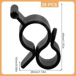 S-haak 20 Stuks - Duurzaam ABS - Voor Camping en Motorhome - Ideaal voor Feestverlichting - ShopVlot — thumbnail 4