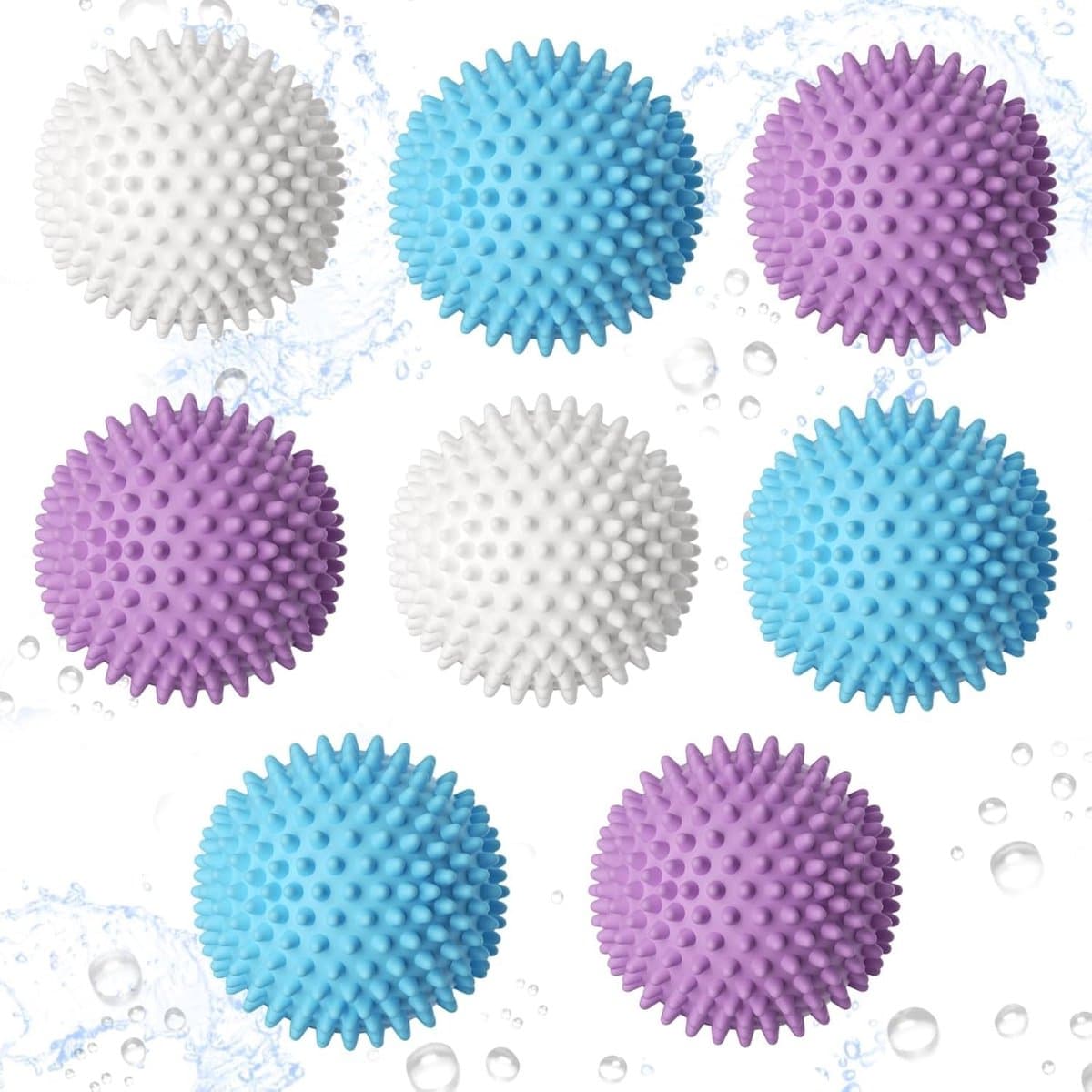 Elzusha - Herbruikbare Droogballen voor Wasmachine, 8 Stuks — afbeelding 1