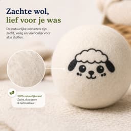 Boncy® Drogerballen - 6 Stuks XXL Droogballen voor Wasdrogers - 100% Schapenwol Wasdrogerballen Inclusief Lavendel Olie - Energiebesparend & Duurzaam Cadeau - Wasballen voor Wasdroger Droogtrommel - Dryer Balls Wol Droger Ballen - Wasbol Wasbollen — thumbnail 2
