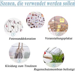 Wasknijpers - kleine wasknijpers om foto's, collages, ansichtkaarten, cadeaus op te hangen — thumbnail 5