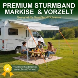 SnelShoppen - Stormbanden voor Luifels, Verbeterde 37 cm Grondankers, Stormbescherming voor Campers en Caravans, Compleet Set, Eenvoudige Installatie — thumbnail 3