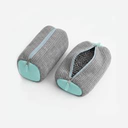 Waszak voor sneakers en tennisschoenen, herbruikbaar wasnet met ritssluiting, 39 x 19 cm, ideaal voor delicate was en bescherming in de wasmachine, 2 stuks — thumbnail 3