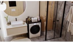 Wasmachine Kast - Ombouw - Verhoger - Meubel - Opbergkast — thumbnail 2