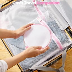 Thijox - Set van 7 Waszakken, Wasnetten met Hoogwaardige Ritssluiting, Opbergtas voor Onderweg, Ideaal voor Fijne Was, Ondergoed, Lingerie, Blouses, B — thumbnail 3