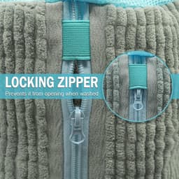 Thijox - Set van 2 Waszakken voor Schoenen, Herbruikbaar en Anti-Vervorming, 360° Schoonmaak met Verborgen Ritssluiting, Polyester-Nylon, 39 x 19 cm, — thumbnail 4