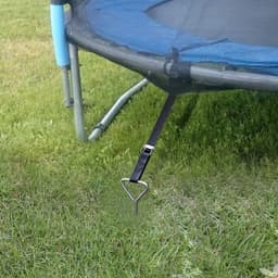 SnelShoppen - Set van 4 Grondankers voor Trampoline, Roestvrijstalen Grondankers voor Tuin, Camping, Schommels, 4 Sterke Bandjes, Diameter 8 mm, Lengt — thumbnail 4