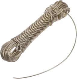 Waslijn - Drogere Koord - Kleding Drogen - PVC Beschermd - 20 Meter - Zilver — thumbnail 1