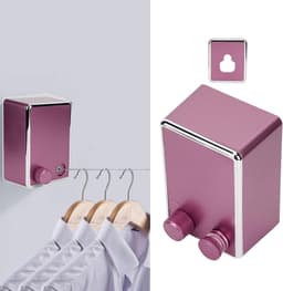 Intrekbare Waslijn - Wand Waslijn - Kleding Drogen - Ruimtebesparend Ontwerp - 4.2 Meter - Roze — thumbnail 4