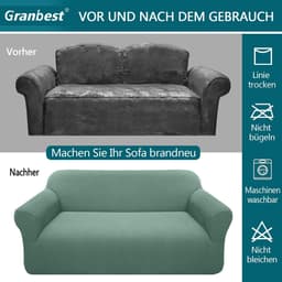Moderne Stretch Sofa Cover van Jacquard voor 3-Zitsbank - Elastische Bescherming voor Huisdieren in de Woonkamer - Ideaal voor Honden en Katten — thumbnail 2