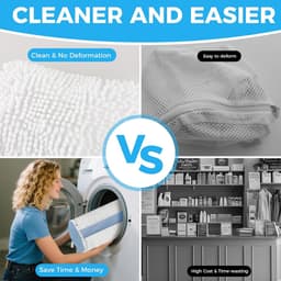 2 stuks schoenwaszak, schoenwaszak, wasmachine, rondom reiniging, herbruikbare waszak, schoenen voor wasmachine met verborgen ritssluiting, wasnet voor sneakers — thumbnail 4