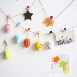 Houten Wasknijpers - Kleine Decoratieklemmen - Foto's Ophangen - Natuurlijk Hout - 50 Stuks - Groen — thumbnail 4