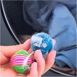 Wasballen Set - Pluizenvanger Wasmachine - Kleding Reinigen - Voorkomt Kleding Knoop - 6 Stuks - N.v.t. — thumbnail 5